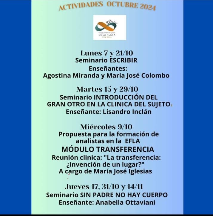 Flyer Actividades Octubre