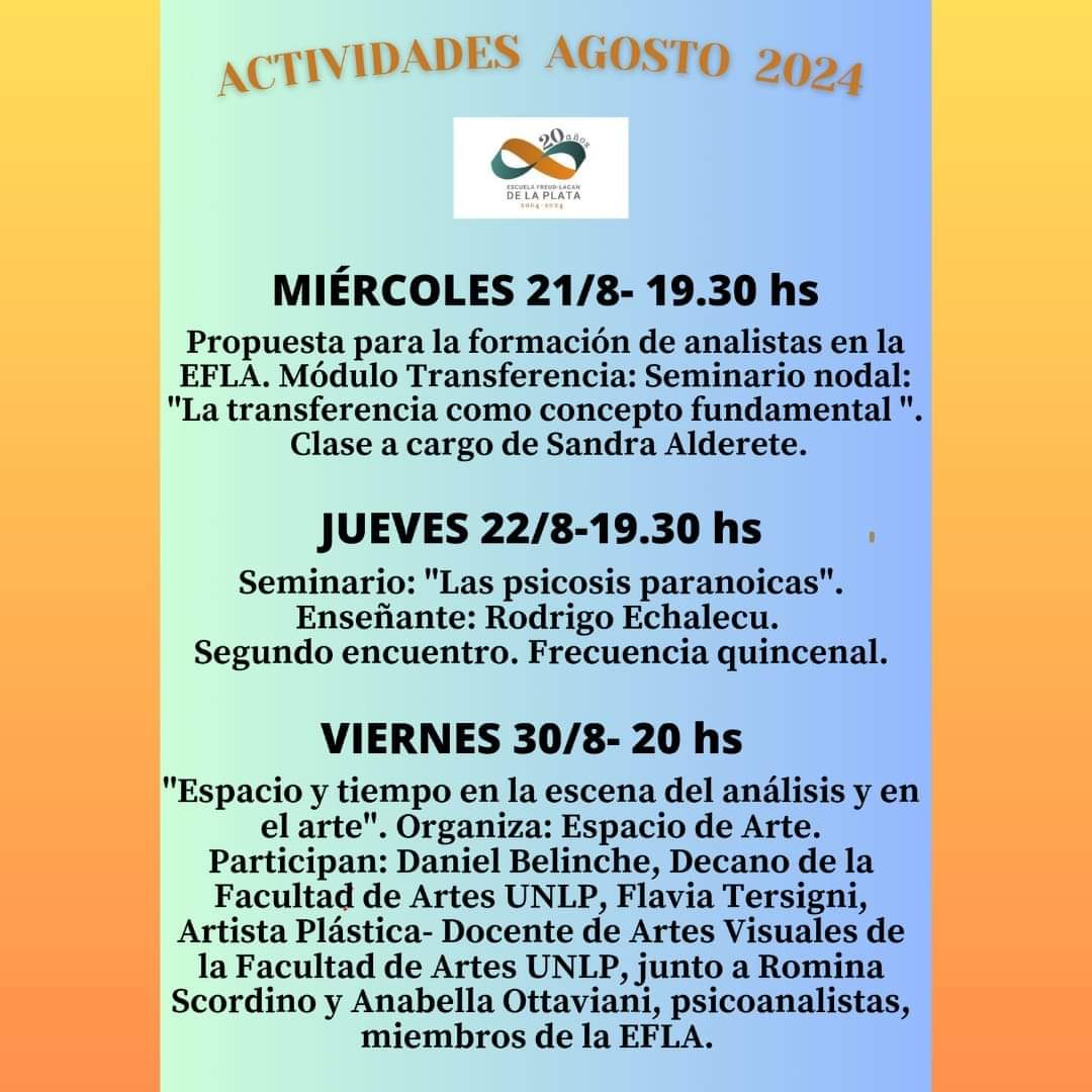 Flyer actividades Agosto 2024