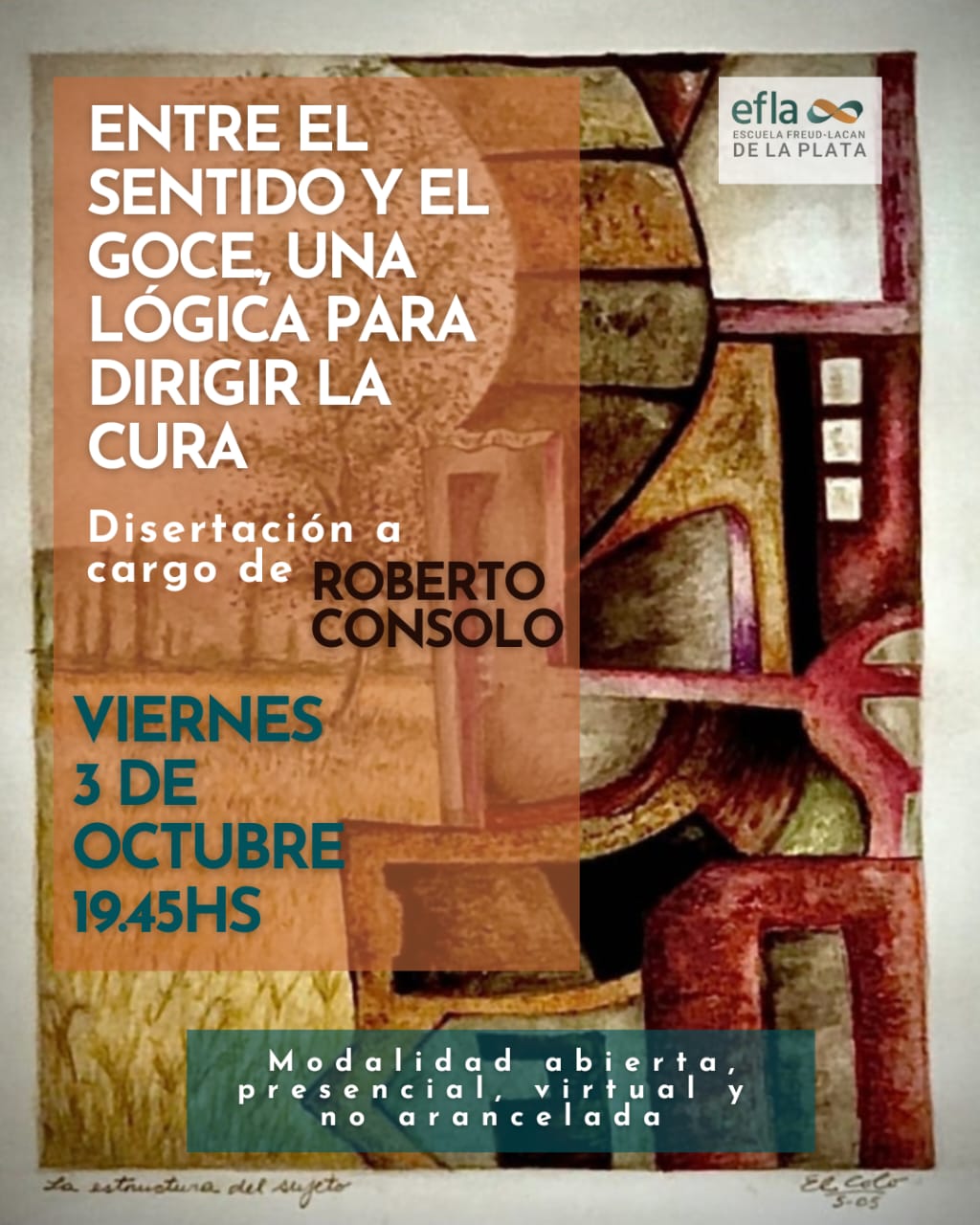 Flyer Entre el sentido y el goce