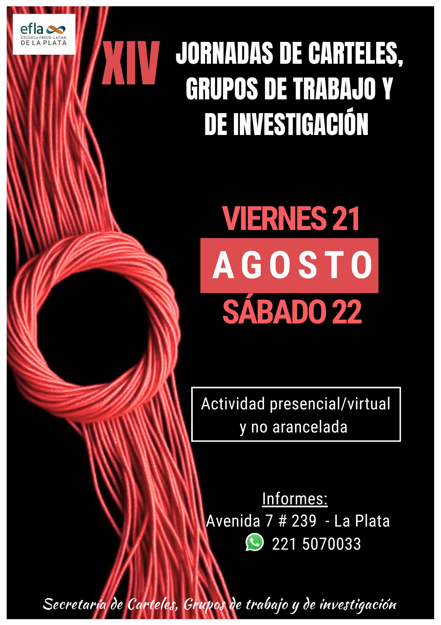 Flyer jornadas de agosto